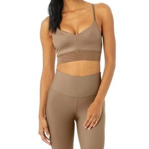 ALO Yoga Lavish Bra - XS Gravel